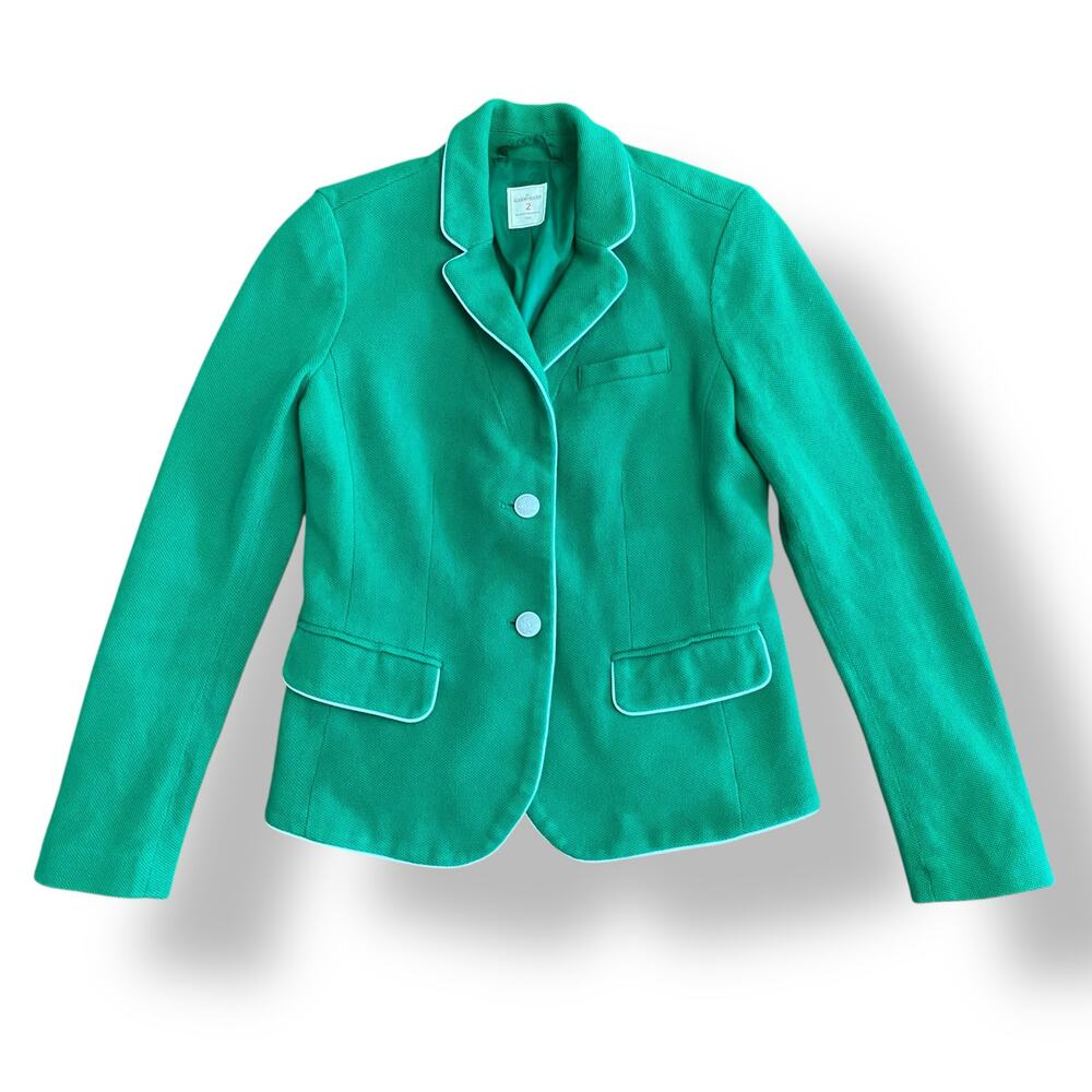 Gap Green The Academy Blazer Size 2 Twee, Preppy, Casual, Office